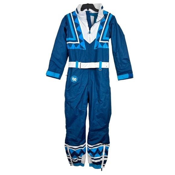 Tipsy Elves Jackets & Blazers - Tipsy Elves Women’s Navy Triangle Ski Suit Small